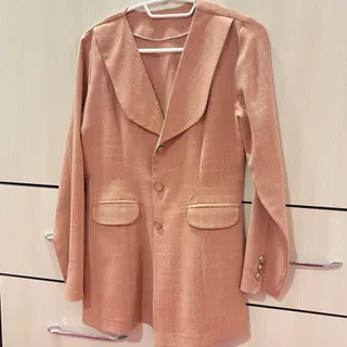 کت شانتون نخی صورتی