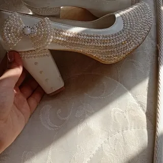 کفش مجلسی مروارید دوزی