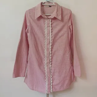 شومیز صورتی نخی