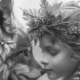 تابلو سیاه قلم هایپرریال