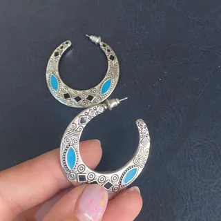 گوشواره استیل طرح ماه