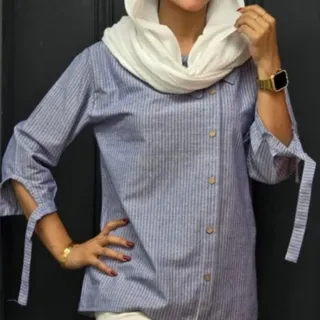 شومیز راه راه نونو