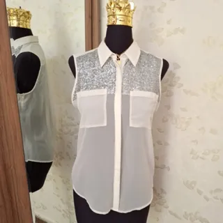 شومیز حریر پولکی خارجی