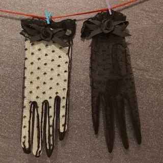 دستکش توری مشکی