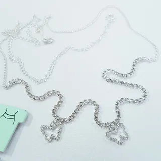 زنجیر کمر نقره ای تنیسی