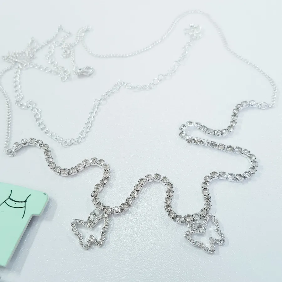 زنجیر کمر نقره ای تنیسی