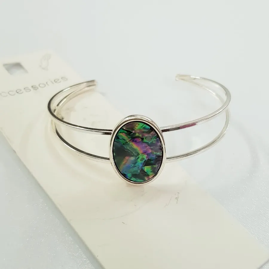 دستبند بنگل سنگ آبالون