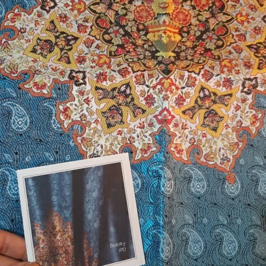 رومیزی آبی فیروزه