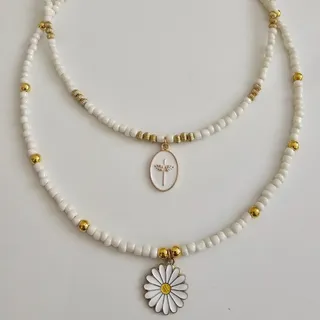 گردنبند آویز سفید