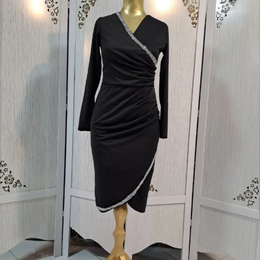 پیراهن حراجی مشکی بنفش