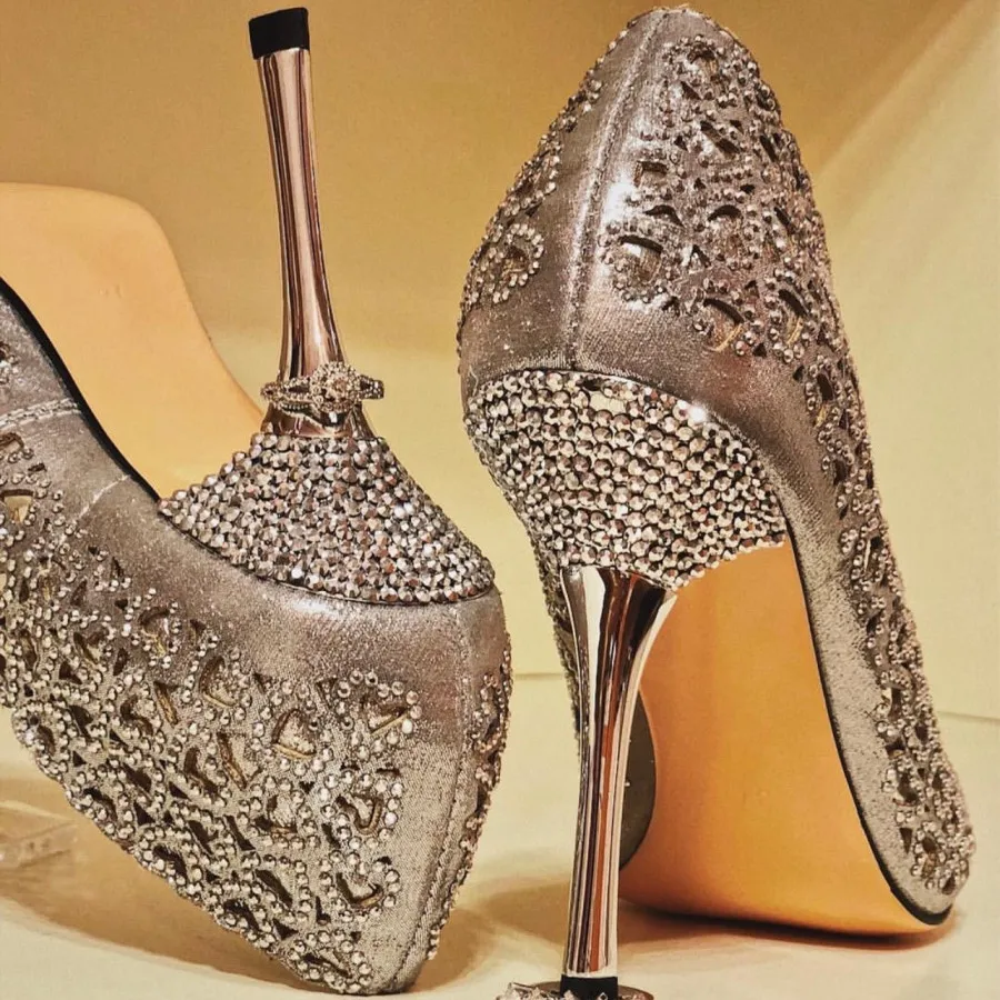 کفش نگیندار قلبی قلبی