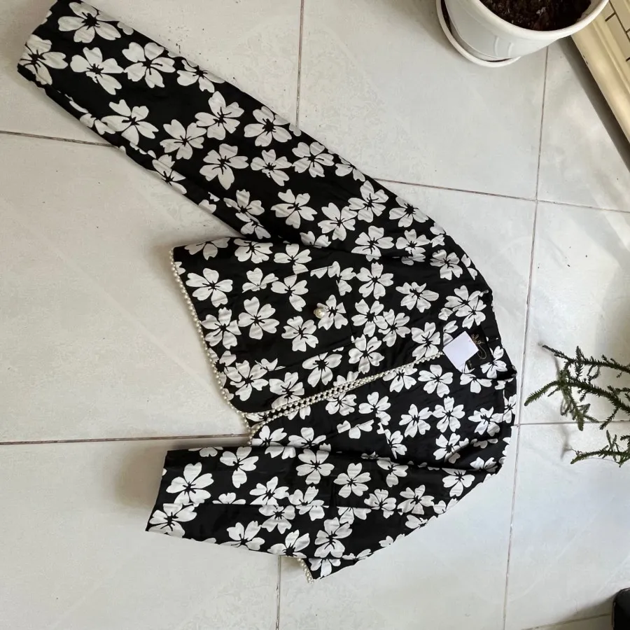 کت کراپ ژاکارد فانتزی