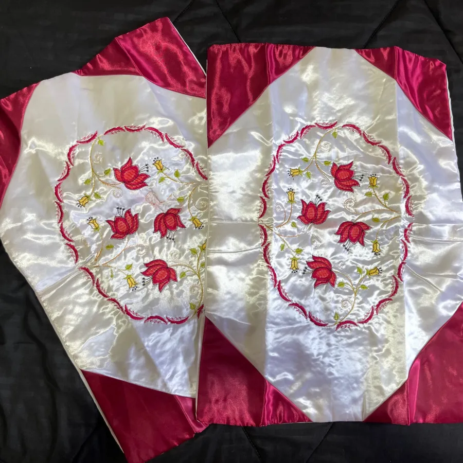 دوعدد روبالشت ساتن