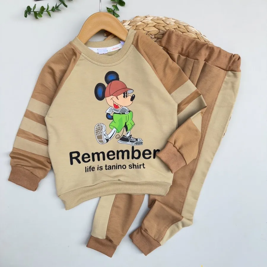 بلوز شلوار میکی بچگانه