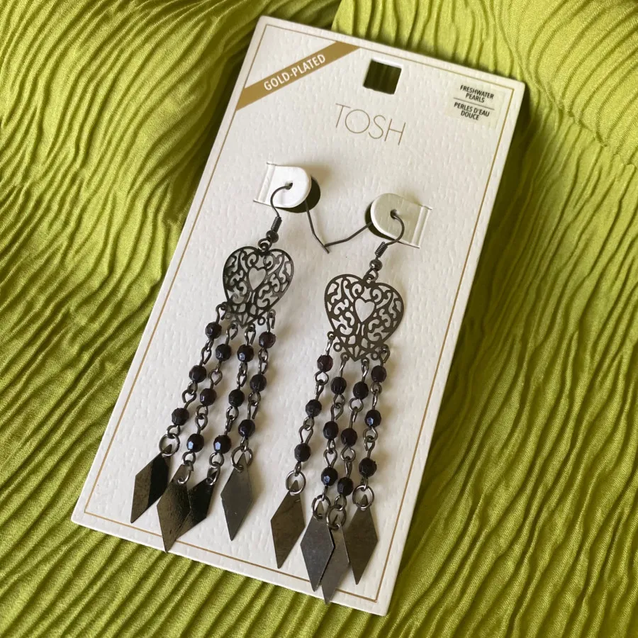 گوشواره قلب آویز