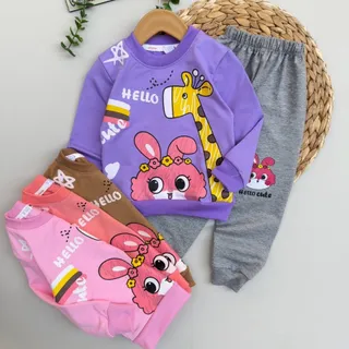 بلوز شلوار دخترانه زرافه