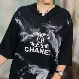 تیشرت لانگ کلاه دار