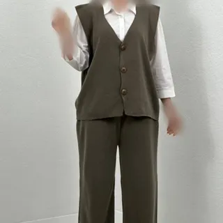 ست بافت جلیقه و شلوار