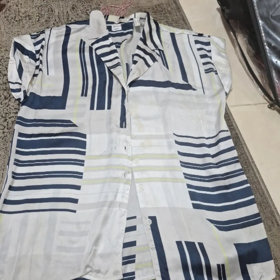 پیرهن دکمه دار زنانه سایز