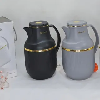 فلاسک 1لیتری شیشه صورتی