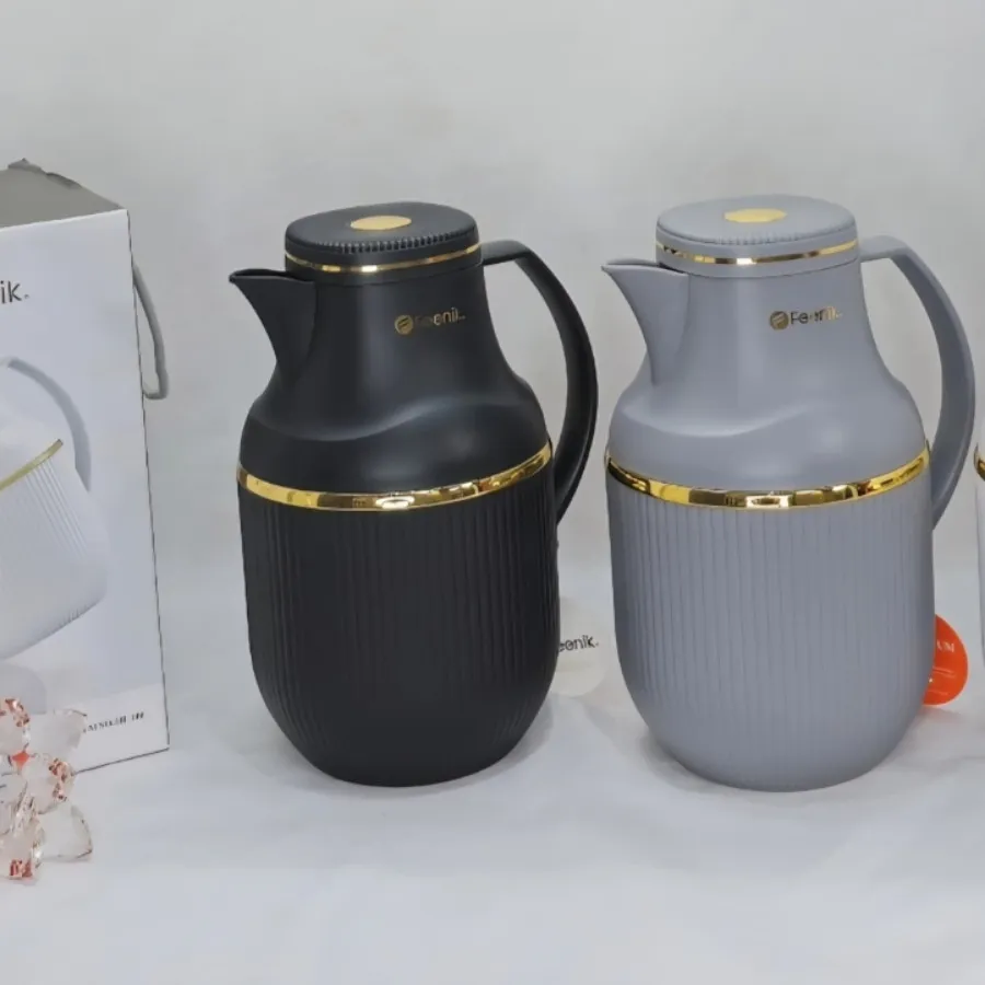 فلاسک 1لیتری شیشه صورتی