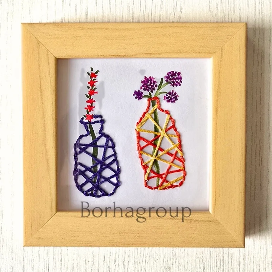 سوزندوزی قاب شده