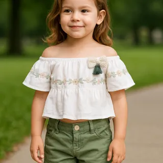 ست کراپ و شلوارک ترک