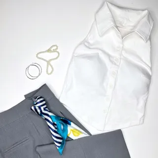 کراپ یقه دار