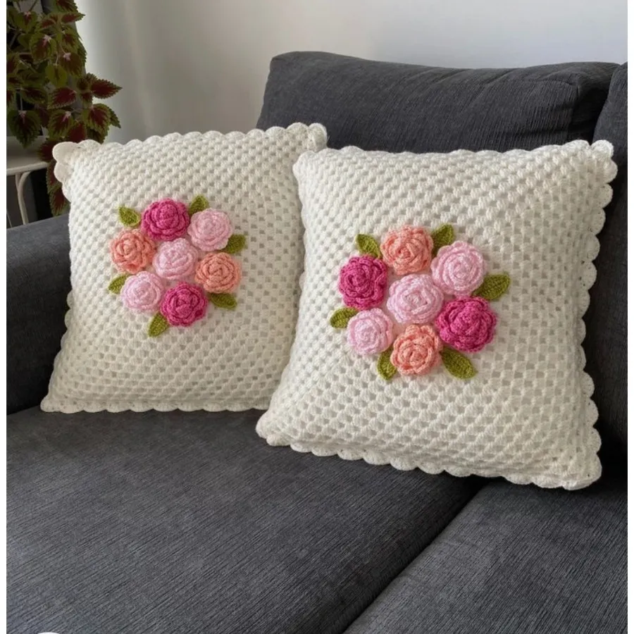 روکش کوسن گل برجسته