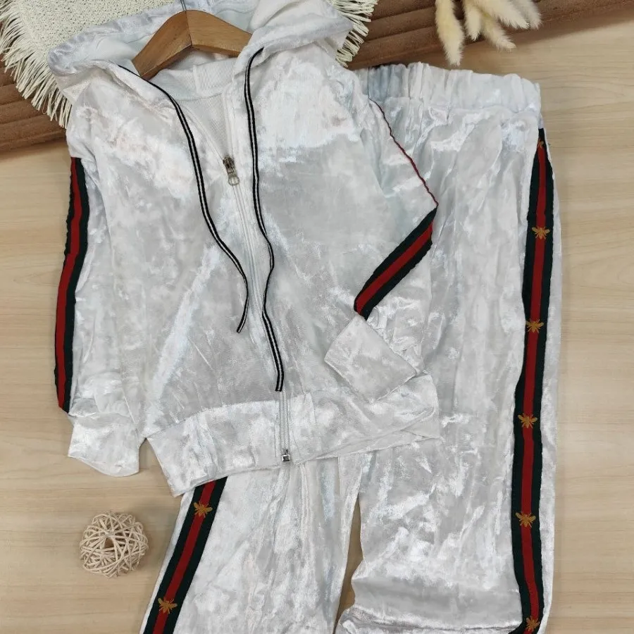 سویشرت شلوار مخمل آیینه ا