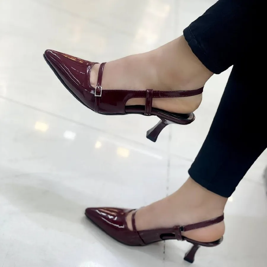 کفش پاشنه 6سانت در 3رنگ