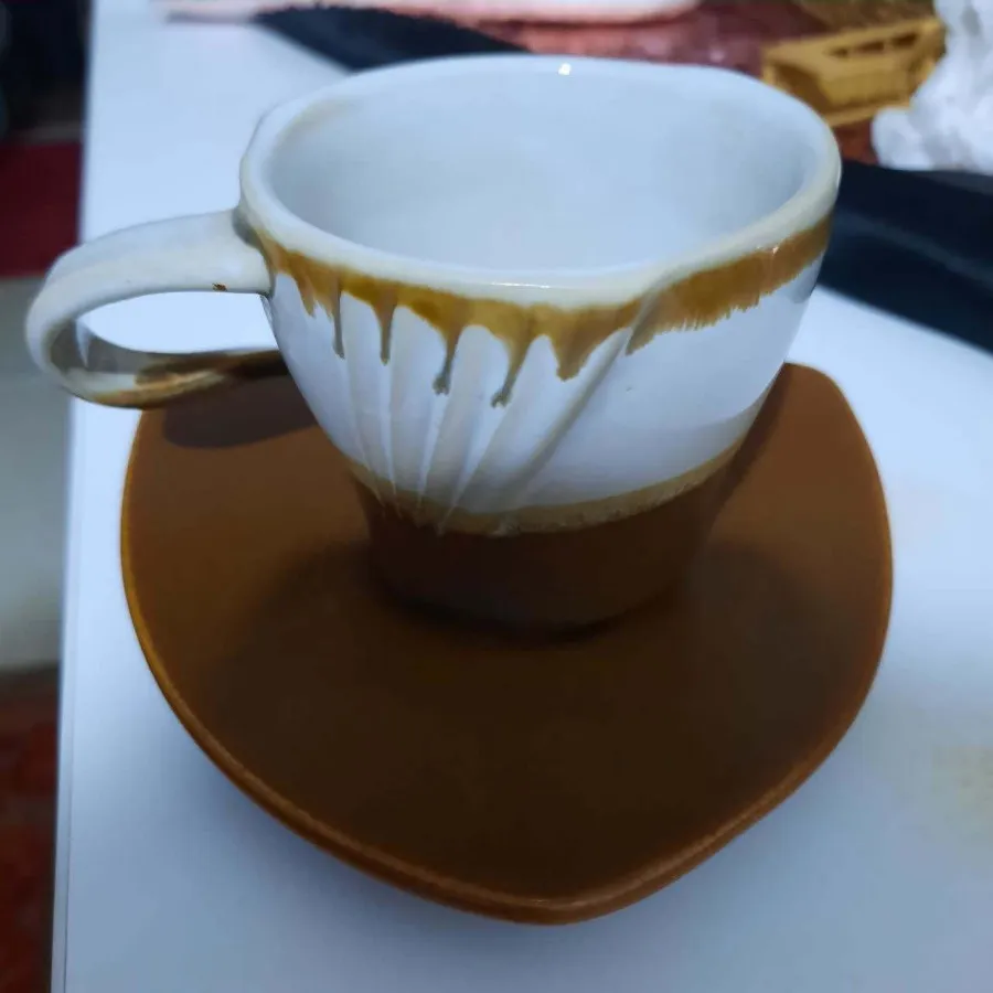 فنجان روستیک و نعلبکی