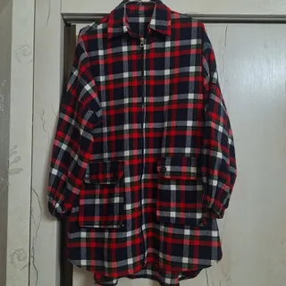 مانتو چهارخونه پشمی