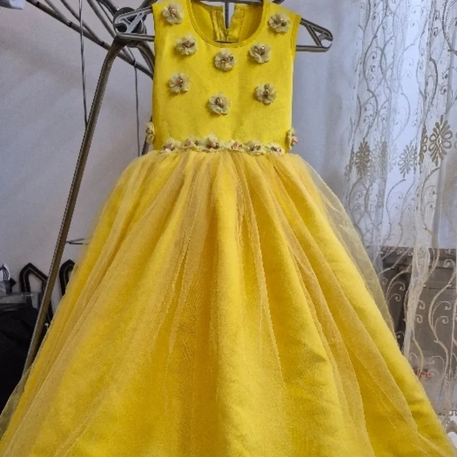 لباس عروس دخترانه فنر دار