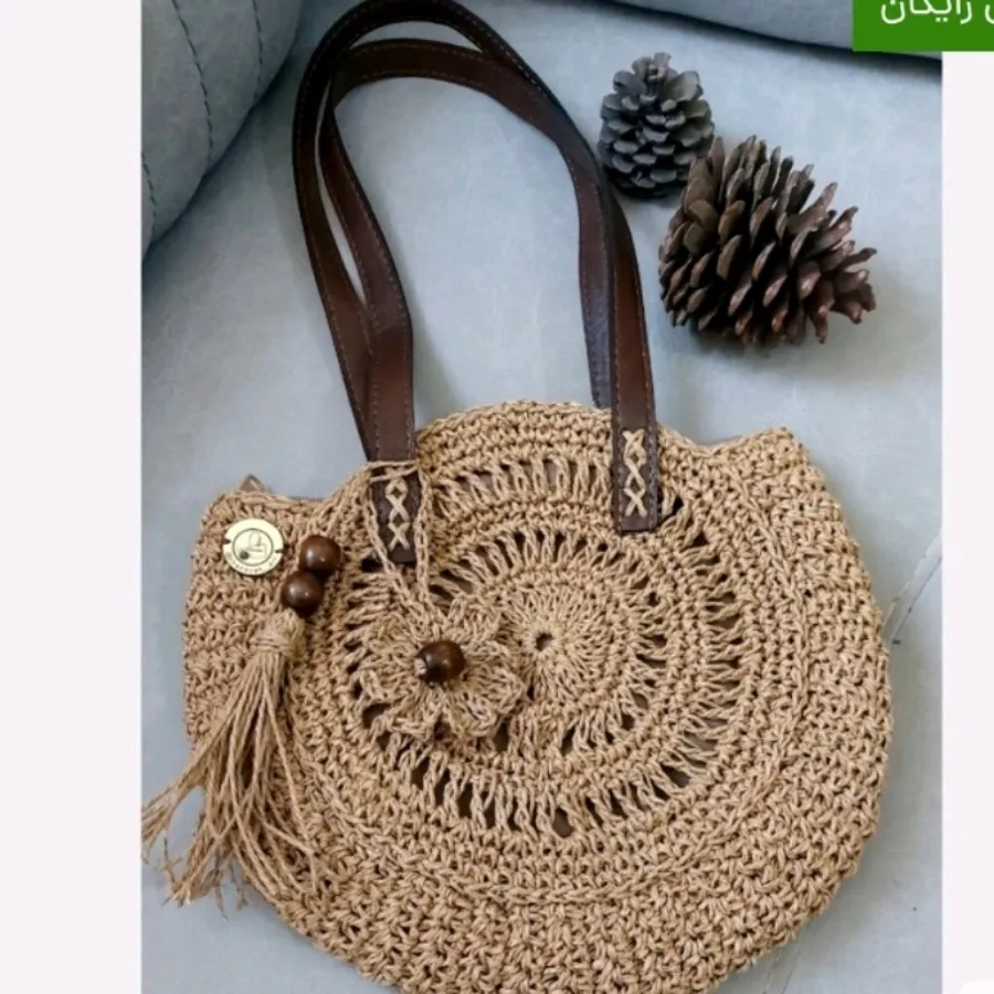 کیف رافیا آویزدار کوچک