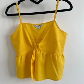 تاپ  گره ای زرد