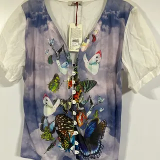 بلوز استین کوتاه لطیف