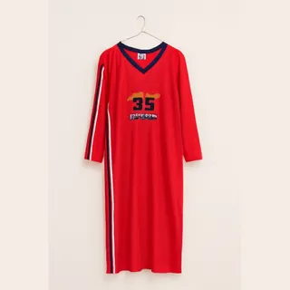 پیراهن بلند اسپرت قرمز