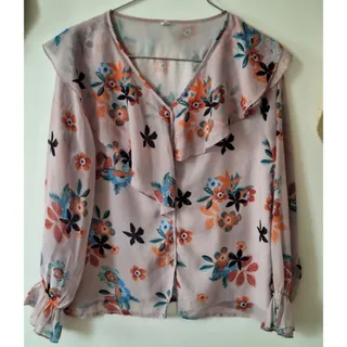 شومیز حریر استردار SHEIN