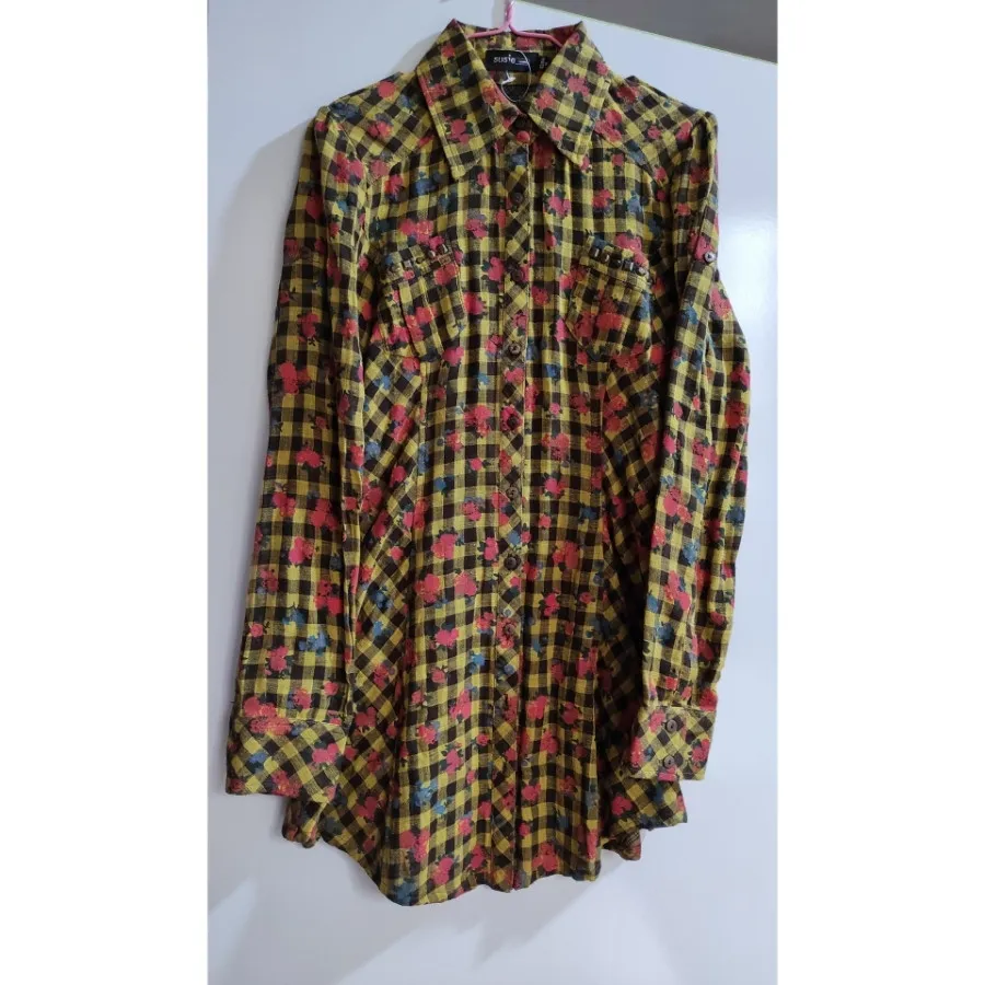 شومیز گل دار بلند