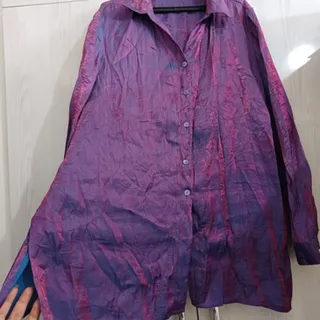 شومیز ساتن آبرنگی