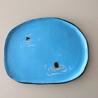 بشقاب دفرمه (سفالی)