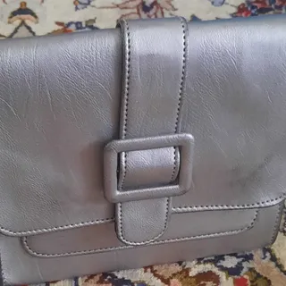 کیف رودوشی طوسی