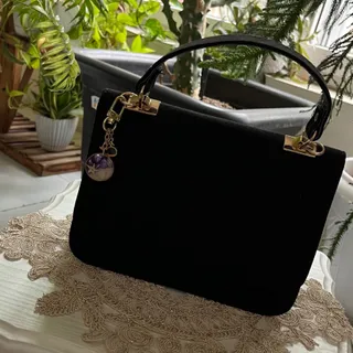 کیف جیر مشکی مجلسی