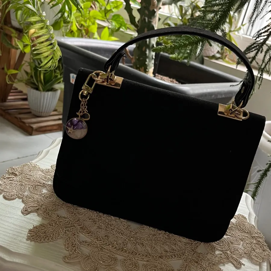 کیف جیر مشکی مجلسی