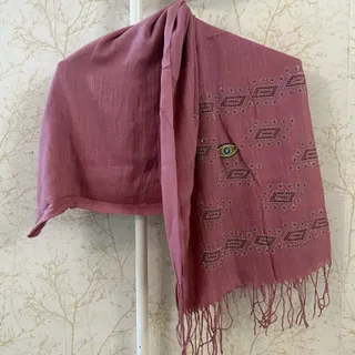 شال نخی صورتی