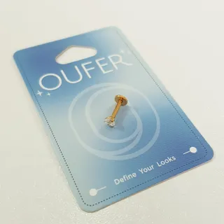 پیرسینگ استیل طلایی