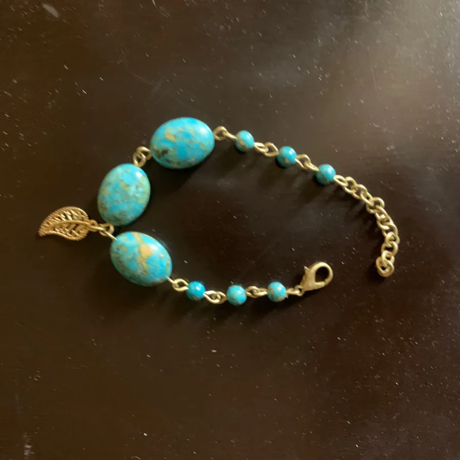 دستبند فیروزه بسیار شیک