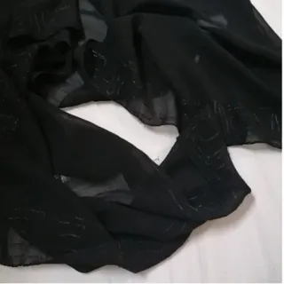 شال حریر مشکی