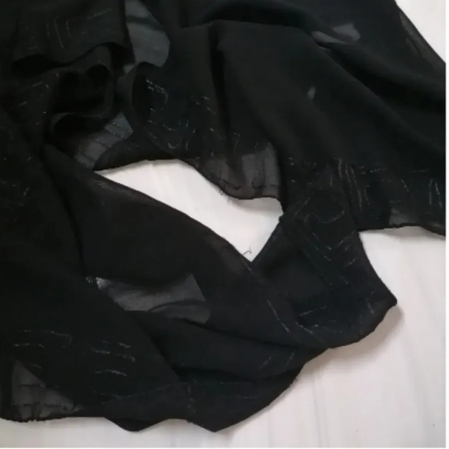 شال حریر مشکی